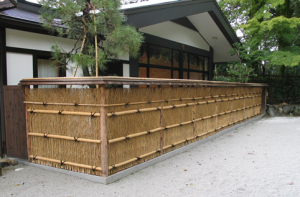Brush fence Shimogama Shrine